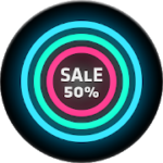 Neon Glow C Icon Pack v5.2.0 APK Patched