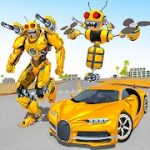 Bee Robot Car Transformation Game Robot Car Games v1.30 Mod Apk