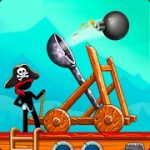 The Catapult Castle Clash with Stickman Pirates v1.3.5 Mod (Unlimited Money) Apk