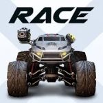 RACE Rocket Arena Car Extreme v1.0.50 Mod (Unlimited Money + Gems + Rockets) Apk